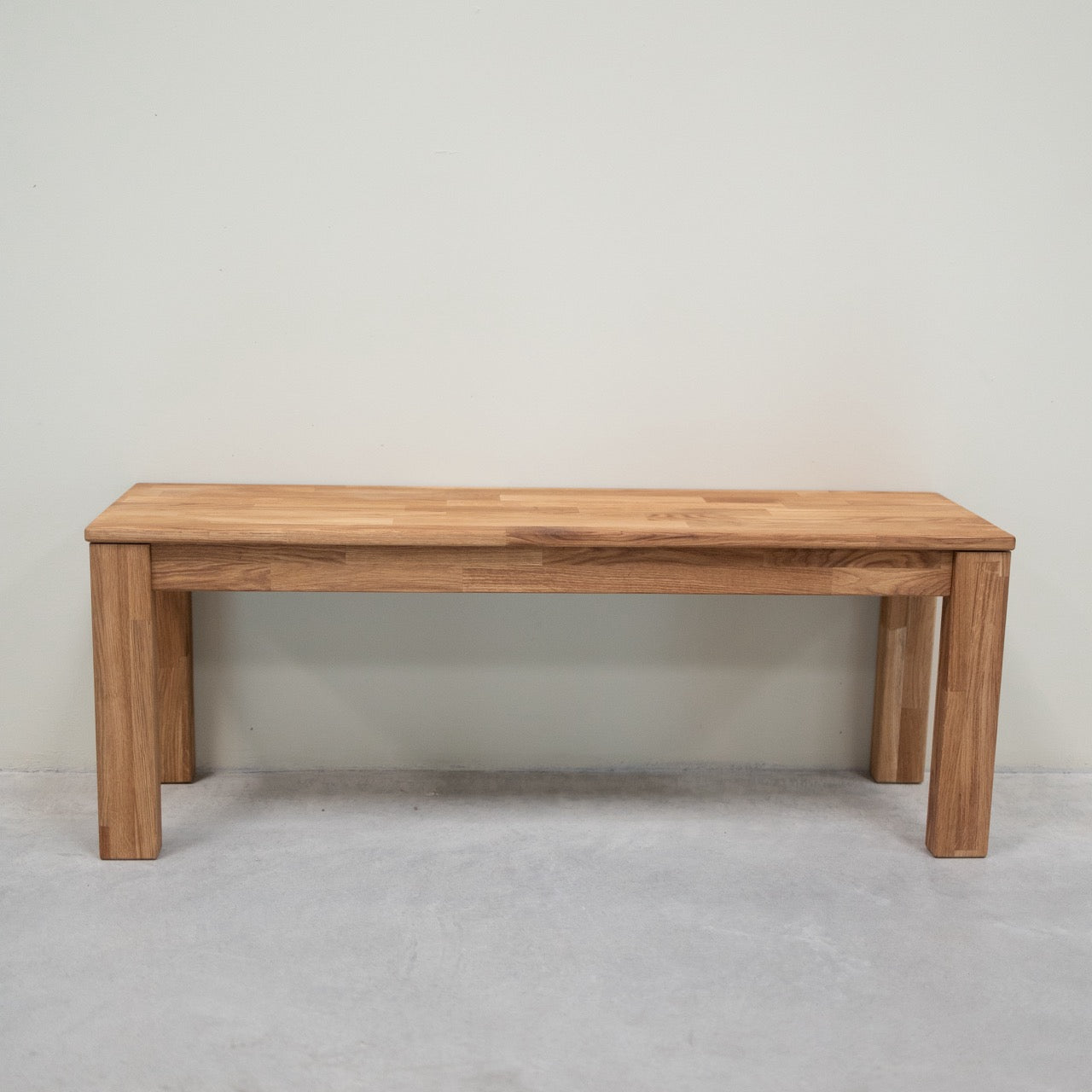 NordicStory Banco de madera maciza de roble "Mauritz 4"